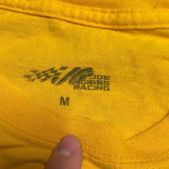 vintage nascar yellow colab crew tee - Picture 3 of 5